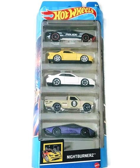 HOT WHEELS SAMOCHODZIKI 5 PAK NIGHTBURNERZ HFV93 14512896072 Oficjalne Archiwum Allegro
