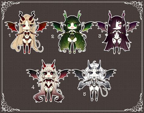 Closed Adoptable 360 Succubus By Puripurr On Deviantart