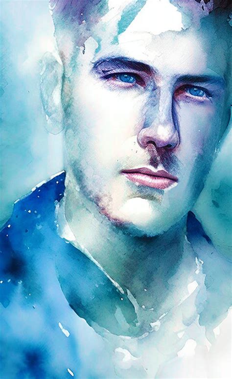 Watercolor Portrait Digital Art By Barroa Artworks Pixels