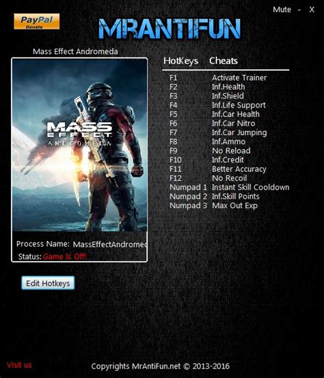 Mass Effect Andromeda Trainer 14 108 Mrantifun Download