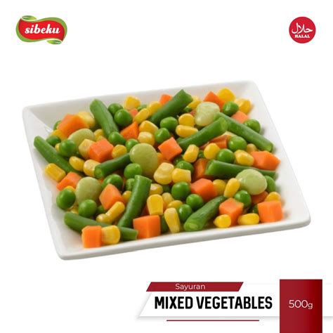 Jual Sayuran Campur Mix Frozen Vegetables 500 Gram Sibeku Shopee