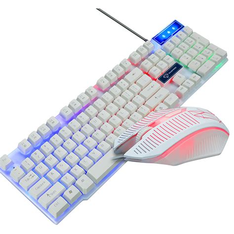 Lizheee Keyboard And Combo Gaming Mechanical Color Breathing Backlight