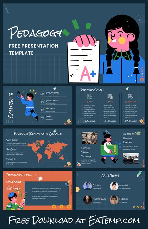 Pedagogy PPT Presentation Template - EaTemp