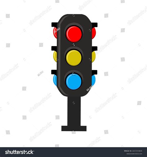 Japanese Traffic Light Vector Illustration Stock Vector (Royalty Free ...