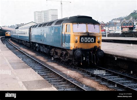 British Rail Class 47 Diesel Train Number 47449 With Passenger Service