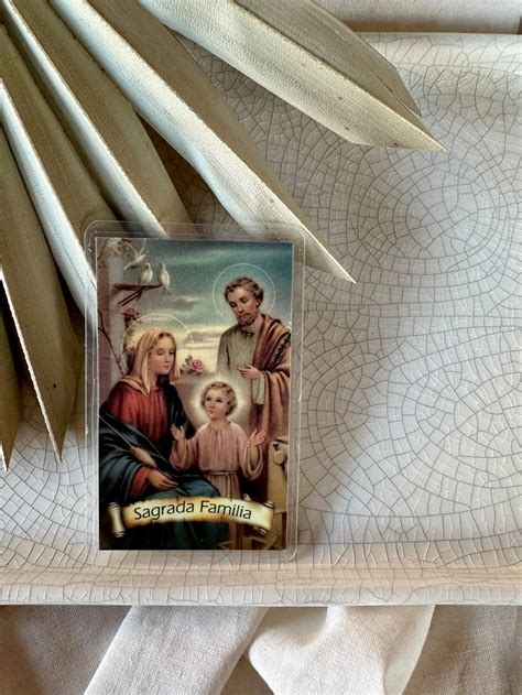 Oracion De La Sagrada Familia / Spanish Prayer Card/ Tarjeta De Oracio ...