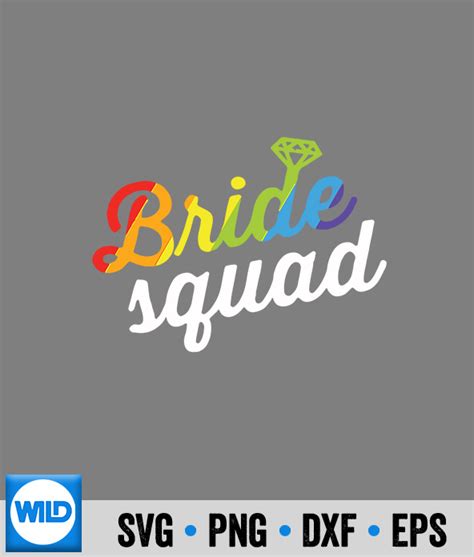LGBT SVG Bride Lgbt Rainbow Flag Lesbian Bachelorette Party SVG WildSvg
