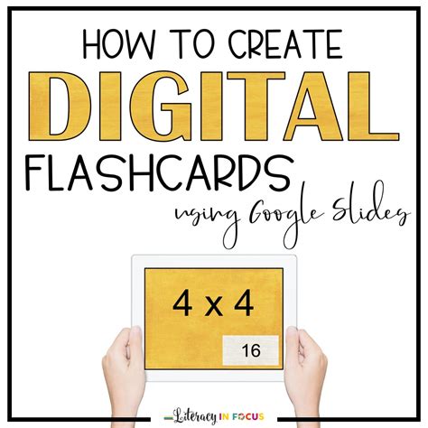 How to Create Digital Flashcards with Google Slides - Literacy In Focus