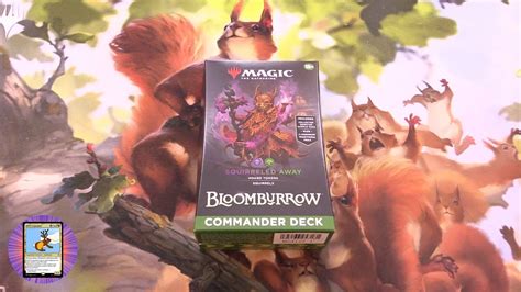 Bloomburrow Commander Deck Squirreled Away Unboxed Youtube