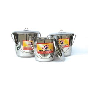 Bucket Stainless Cowbell W Lid L Farmshop Australia