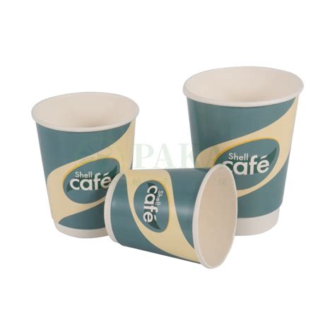 Biodegradable PLA Double Wall Oz Hot Drinking Double Layer Paper Coffee Cup Cheap Oz Oz PLA