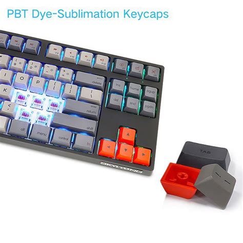 Buy Skyloong SK87s Deep Gray Red Switches Mechanical Keyboard Price