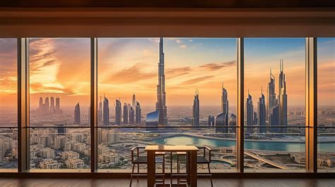 Premium Ai Image A Beautiful Skyline View From Dubai Frame Burj