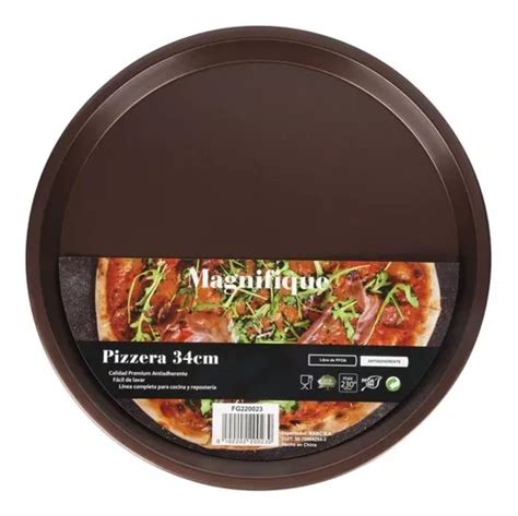 Pizzera Antiadherente Teflón 34cm Molde Pizza MercadoLibre