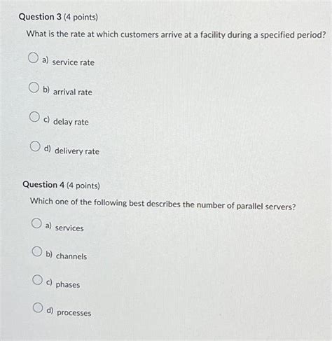 Solved Question 3 4 Points What Is The Rate At Which