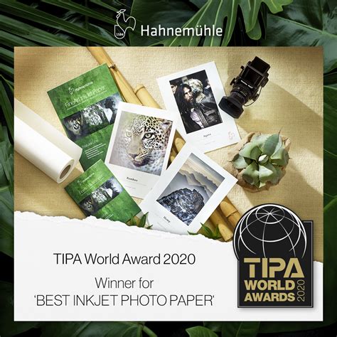 TIPA World Award 2020 Hahnemühle Natural Line wins Best Inkjet Photo