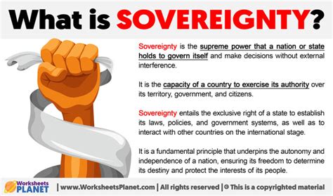 What is Sovereignty | Definition of Sovereignty