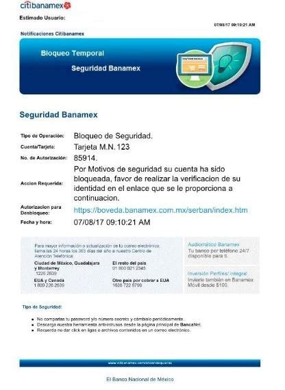 Alertan Sobre Difusi N De Correo Falso De Citibanamex