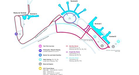 LGA Airport Terminal Map