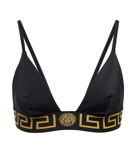 Versace Logo Bikini Top Versace