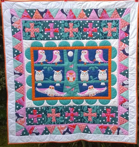 Chicky Quilts Finished Tea Towel Owl Quilt