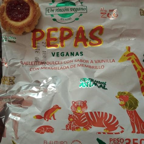 Un Rincón Vegano Pepas Galletitas Dulces con Sabor a Vainilla con