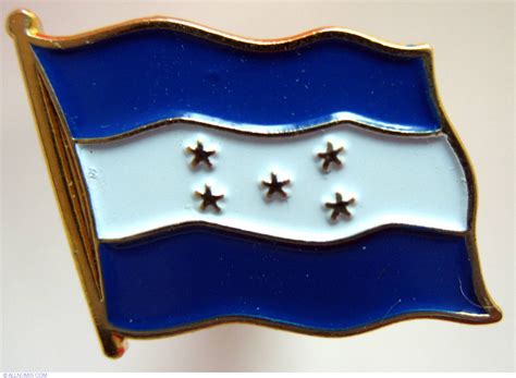 Honduras flag, National emblem - Honduras - Pin - 4323