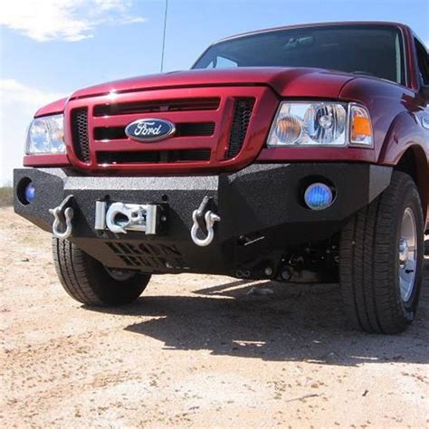 Iron Bull Bumpers® Ford Ranger 2000 Full Width Black Front Winch Hd Bumper