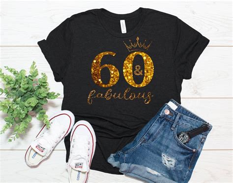 60 And Fabulous Svg 60th Birthday Svg Sixty Birthday Shirt Svg 60th