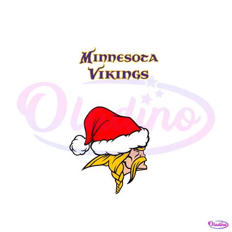 Minnesota Vikings Nfl Christmas Logo Svg Digital Cricut File