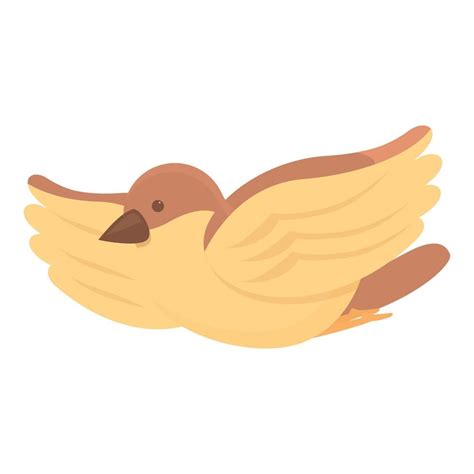 Fly Sparrow Icon Cartoon Vector Tree Bird Vector Art At Vecteezy