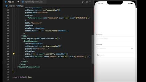 [react Native] Input Component React Native Tips Youtube