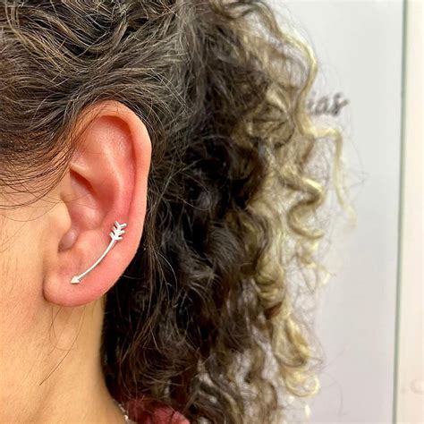 Brinco Ear Cuff Flecha Em Prata Pratas Da Dani Pratas De Lei E