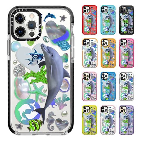 CASETiFY Laser Art Whale Dolphin Sea World Phone Case For IPhone 14 13