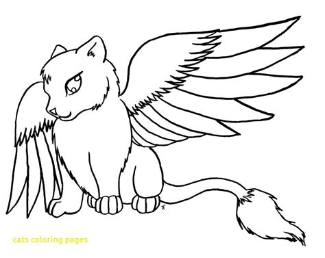 Angel Cat Coloring Pages at GetDrawings | Free download