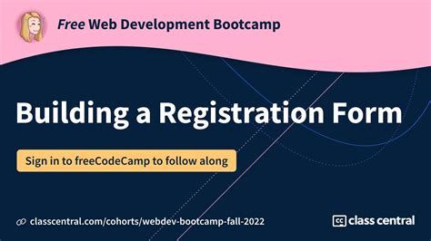 Lets Learn Html By Building A Registration Form Free Webdev Bootcamp