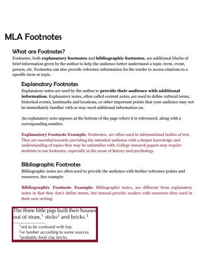 Footnote Format - 30+ Examples, PDF