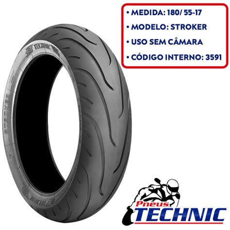 Pneu Traseiro 180 55 17 Cb 600 Hornet Bandit 1250 Mt 09 Cb 650F Gsr