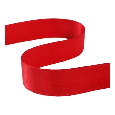 Red Satin Ribbon M X Mm Hobbycraft