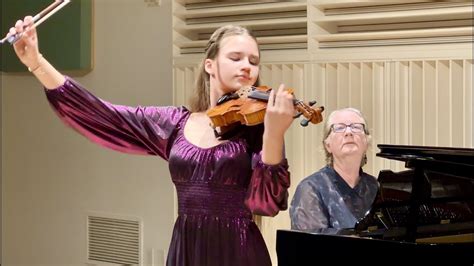 Violin Recital Of 14 Year Old Karolina Protsenko Mendelssohn Violin