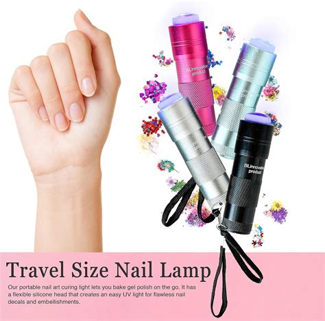 SLinnovation Mini UV Light for Polygel Nails - Portable Nail Art UV ...