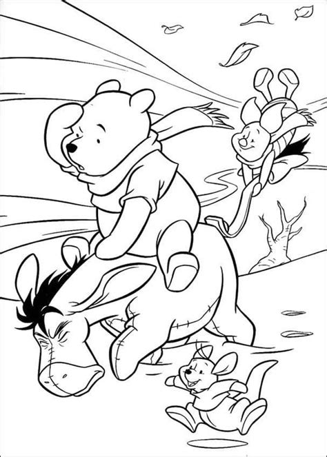 Fise de Colorat cu Eliberați Winnie the Pooh Descărcați imprimați