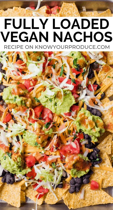 Vegan Nachos with Black Beans | Vegan nachos, Vegetarian nachos recipe ...