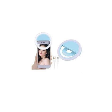 Lampa Led Siks Selfie Ring Lumina Portabila Pentru Telefon Albastru