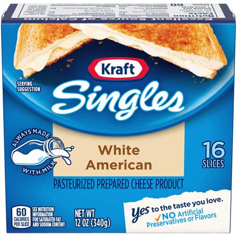 Save on Kraft Singles White American Cheese Slices - 16 ct Order Online ...