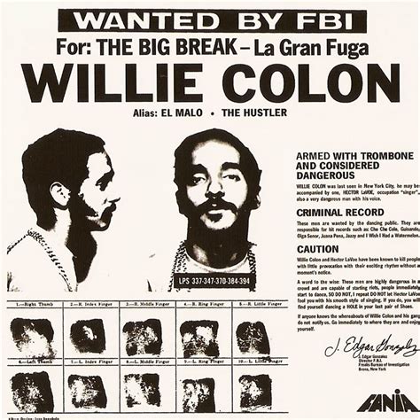 Car Tula Frontal De Willie Colon The Big Break La Gran Fuga Portada