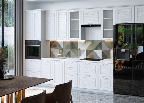 Купить Модульный кухонный гарнитур "Вита" 2,6 м МДФ (Белый) за 308300 ...