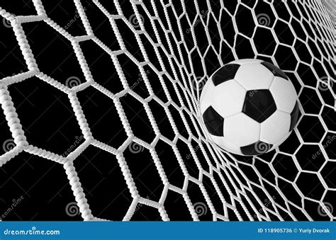 Soccer Or Football Banner With 3d Ballon Black Background Soccer Game