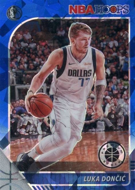 Luka Doncic 2019 Hoops Premium Stock 39 Blue Cracked Ice Price Guide