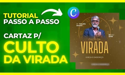 Como Fazer Cartaz Para Igreja No Canva Arte Para Culto Da Virada